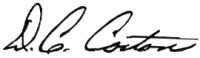 president signature